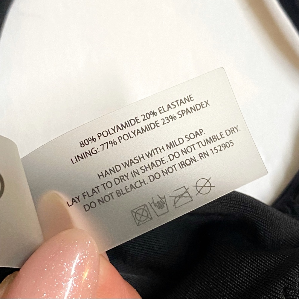 Gigi C Josie Kira Black Triangle String Halter Si… - image 6